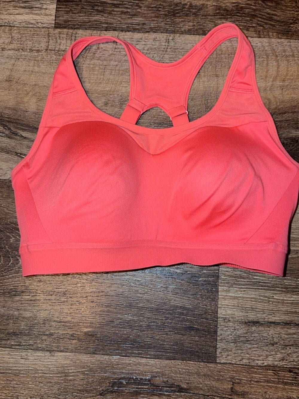 Gymshark Coral Pink Padded Racerback Sports Bra